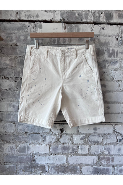 Paint Splatter Painter Short - White - DUNE + SALT