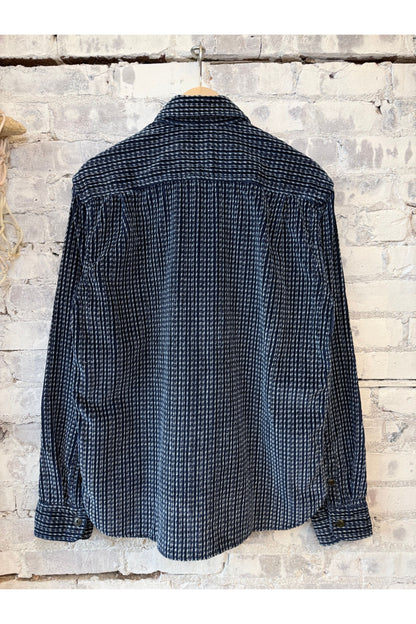 Benson Cord Overshirt- Indigo