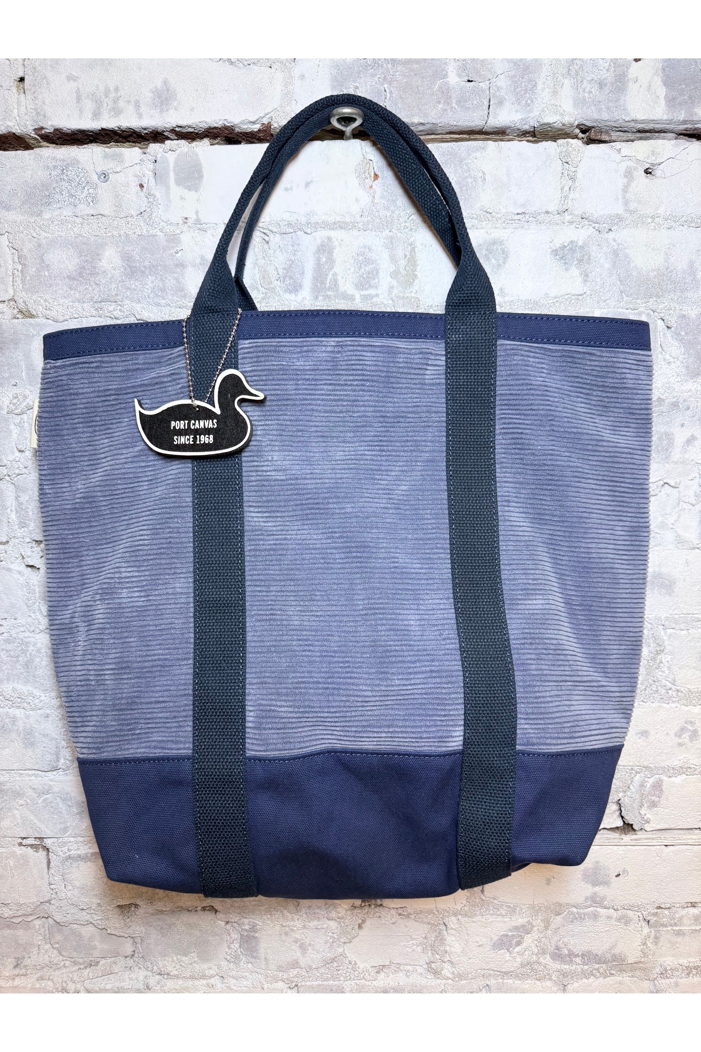 Wide Wale Cord Utility Tote - Blue