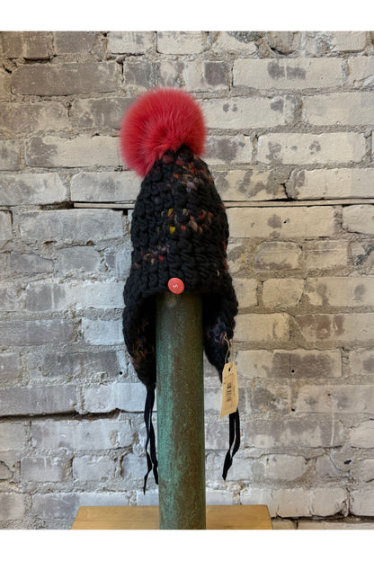 Dark Twombly Deep Fro Tri + Coral XL Pom - DUNE + SALT