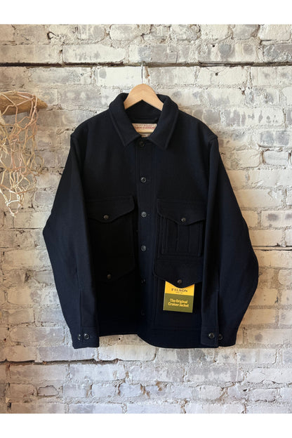 Mackinaw Wool Cruiser Jacket - Dark Navy - DUNE + SALT