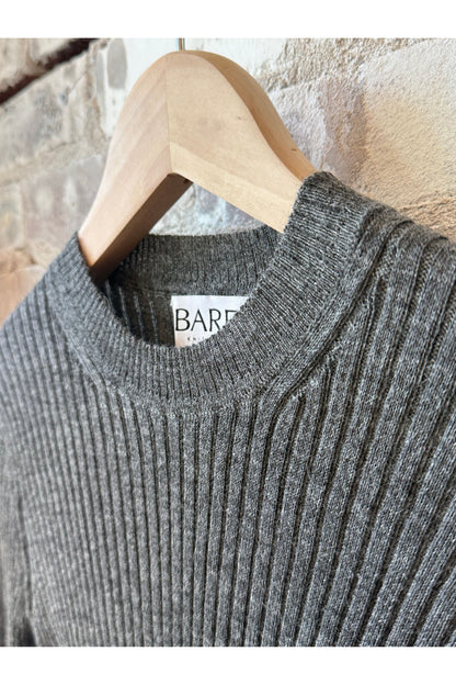 Fine Knit Rib Top - Stone - DUNE + SALT