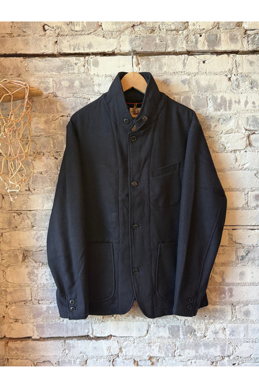 Heritage Trap Blazer - Dark Navy Whipcord - DUNE + SALT