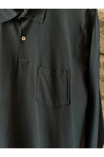 Cotton Piqué Rugby Polo - Thunder - DUNE + SALT