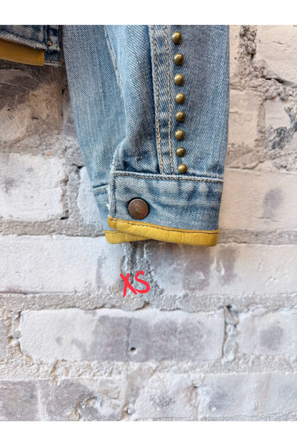 RTU1972 CALKID TURQ HOMESTUD AMERICANA SHERPA JKT - Vintage Patina - DUNE + SALT