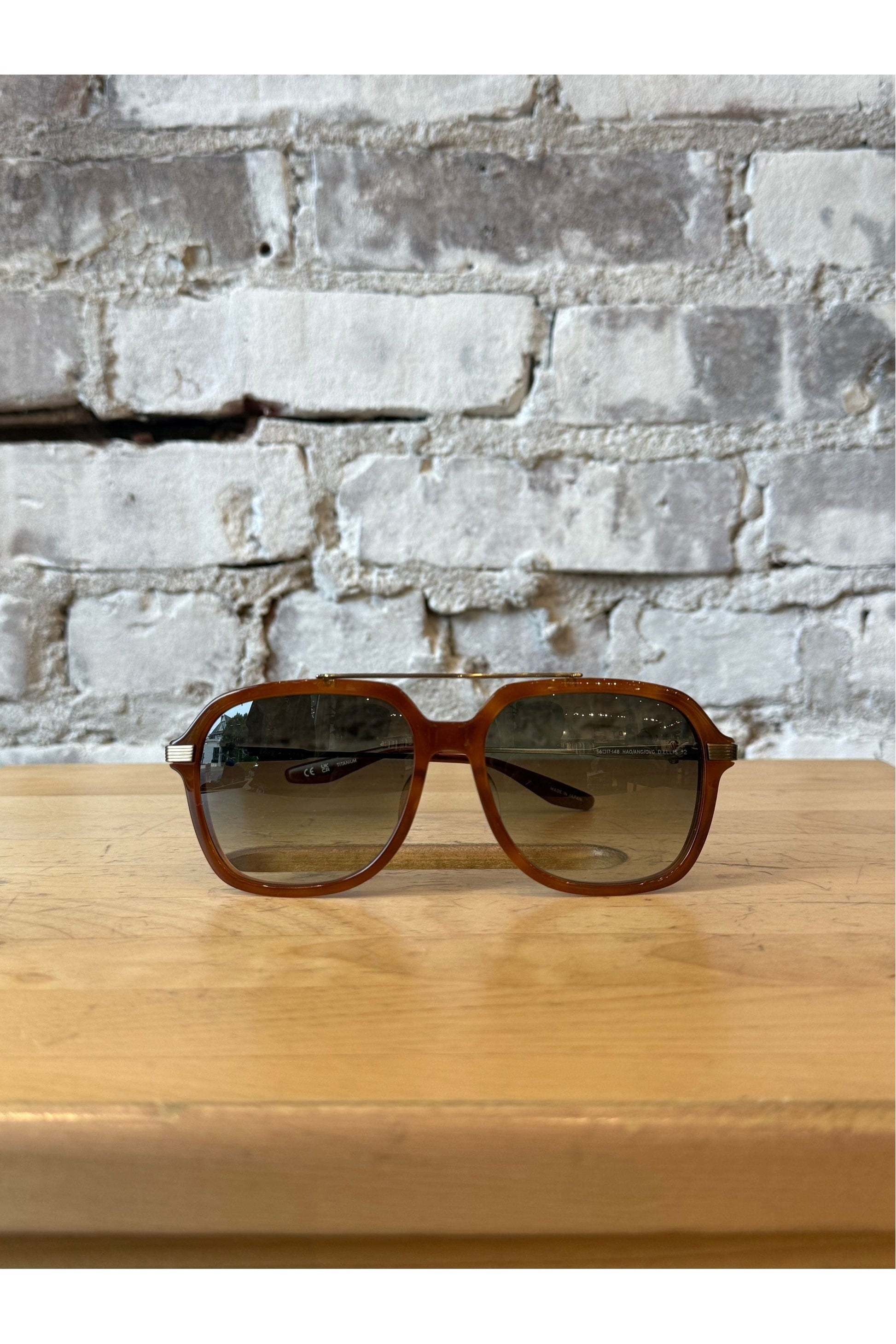D. Ellis Sunglasses - Havana Ombre / Antique Gold / Olive Gradient - DUNE + SALT