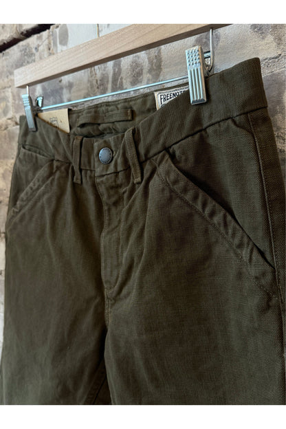 14 Ounce Slub Worker's Chino - Army Green - DUNE + SALT