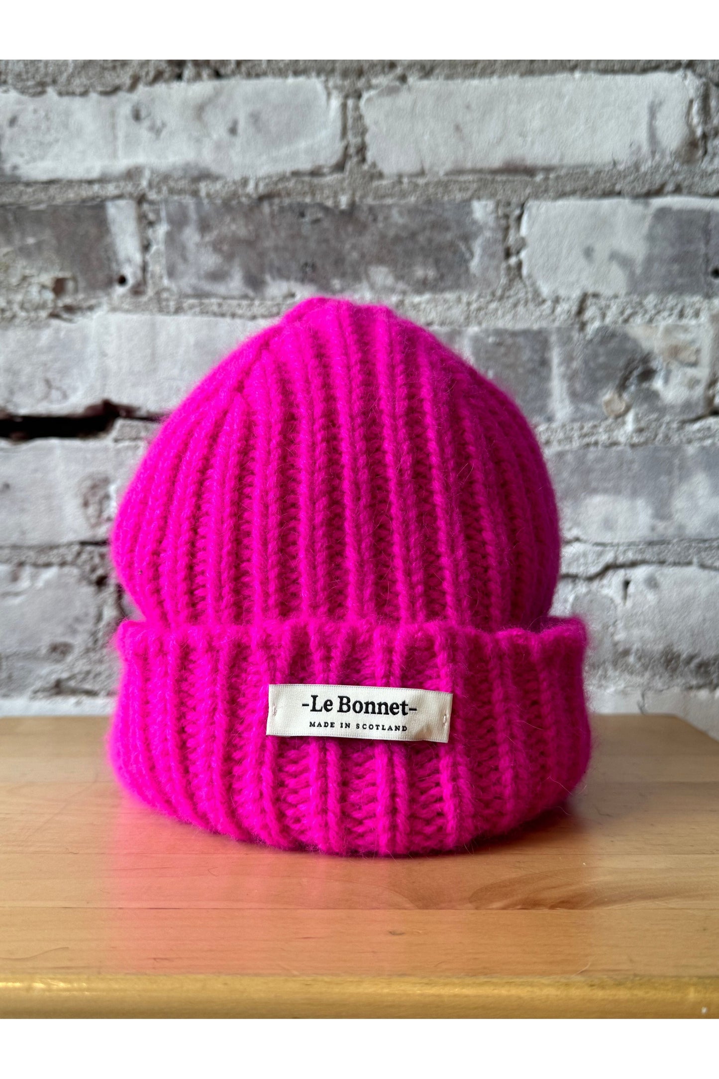 Le Bonnet Logo Beanie - Poppy Pink - DUNE + SALT