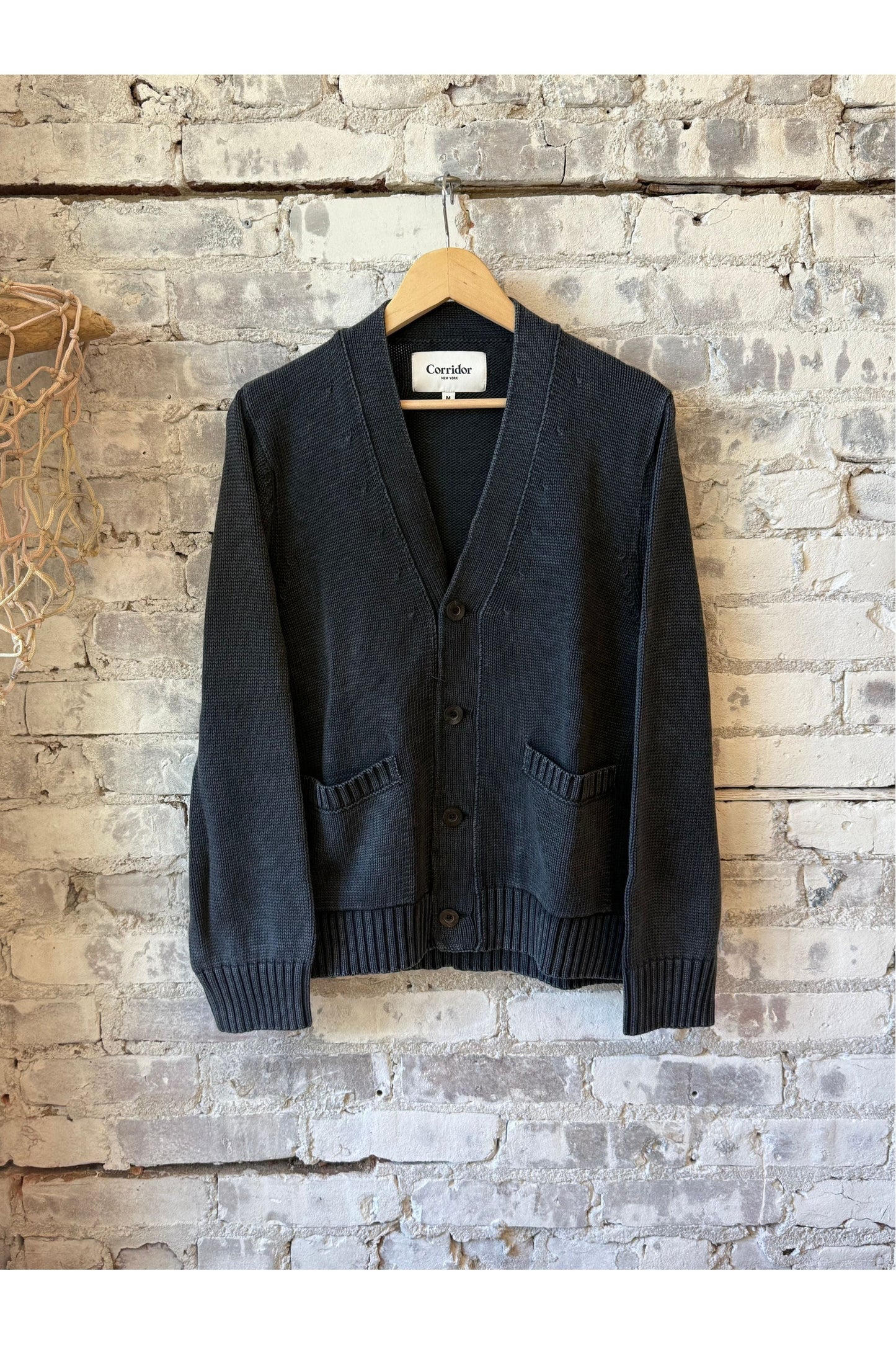 Acid Wash Cardigan - Black - DUNE + SALT