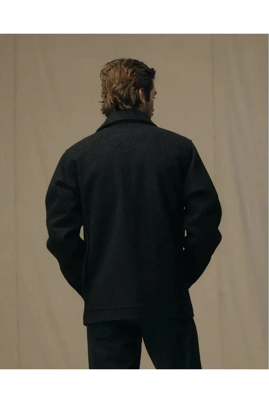 Mackinaw Wool Cruiser Jacket - Black - DUNE + SALT