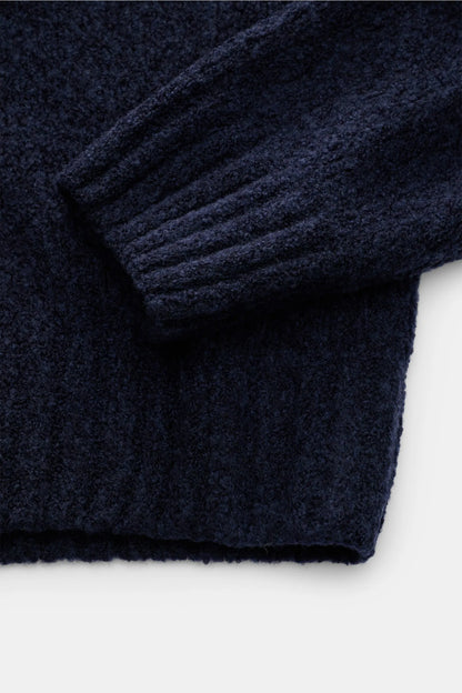 Grainy Crewneck Jumper - Navy - DUNE + SALT