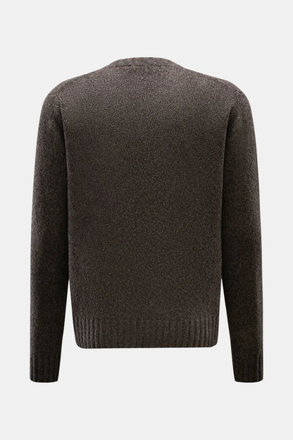 Grainy Crewneck Jumper - Coffee - DUNE + SALT