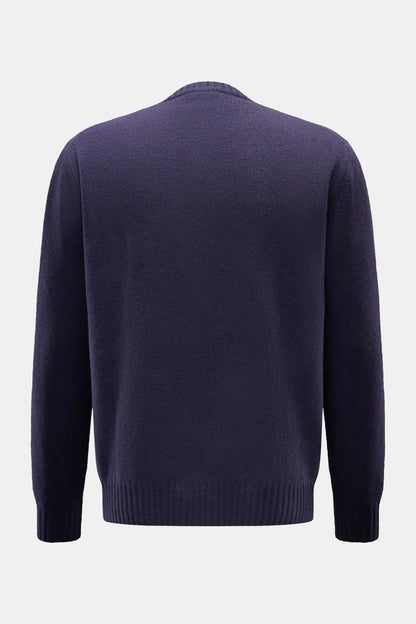 Cashmere/Wool Pocket Crew - Navy - DUNE + SALT