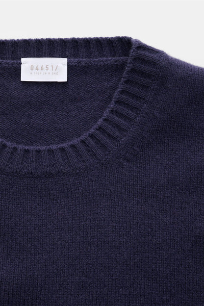 Cashmere/Wool Pocket Crew - Navy - DUNE + SALT