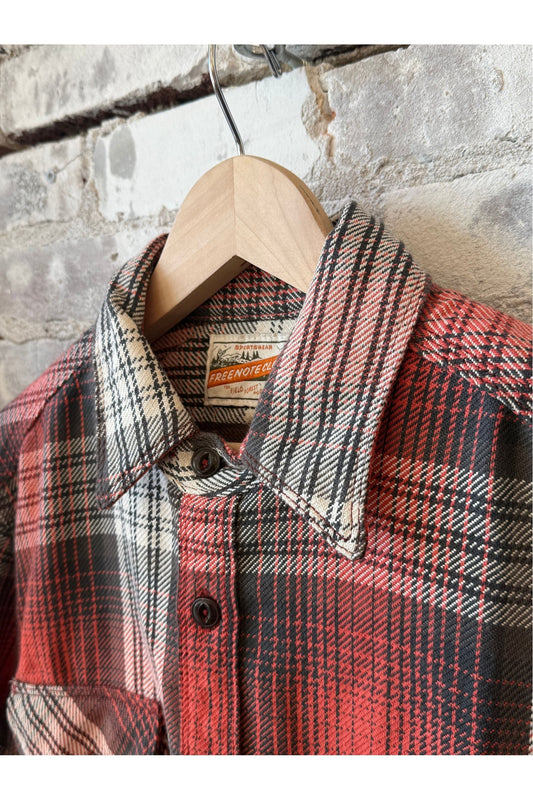Wells Plaid Shirt - Ibis Red - DUNE + SALT