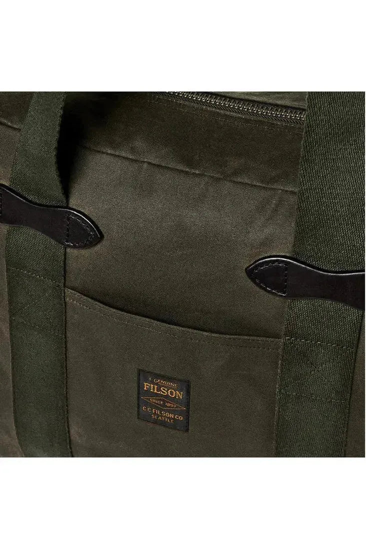 Tin Cloth Zipper Tote Bag - Otter Green - DUNE + SALT