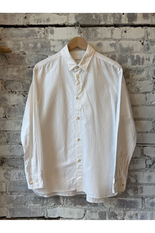 Oxford Short Point Collar Shirt - White - DUNE + SALT