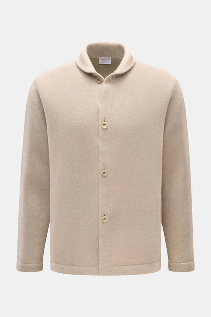 Cardigan Knit Over Jacket - Beige Melange - DUNE + SALT