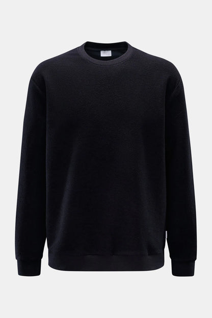 Cotton/Wool Crewneck Jumper - Navy - DUNE + SALT