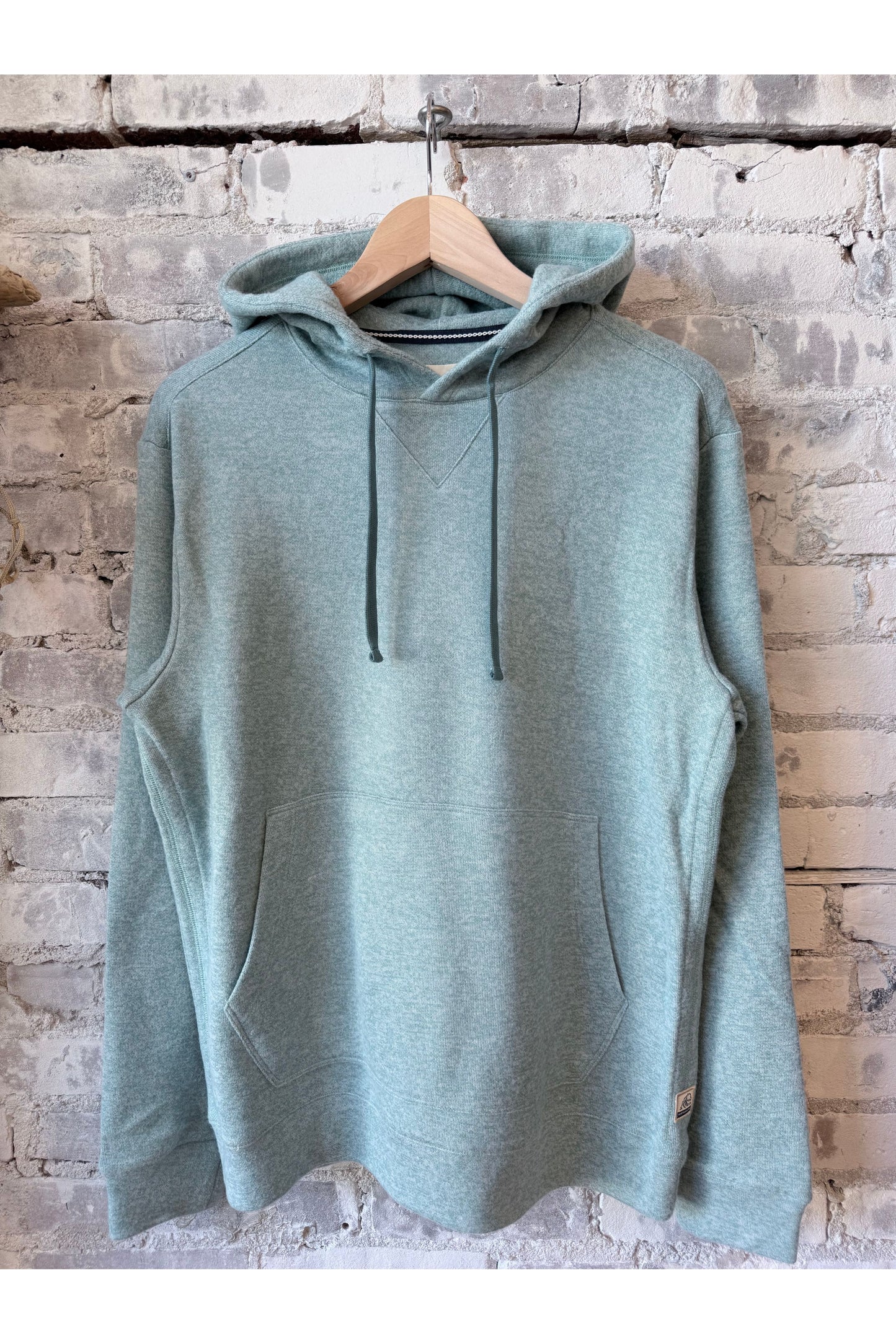 Justin Sweater Fleece Hoodie - Aqua Heather - DUNE + SALT