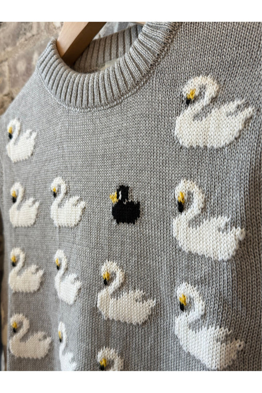 Ugly Duckling Sweater - Light Grey - DUNE + SALT