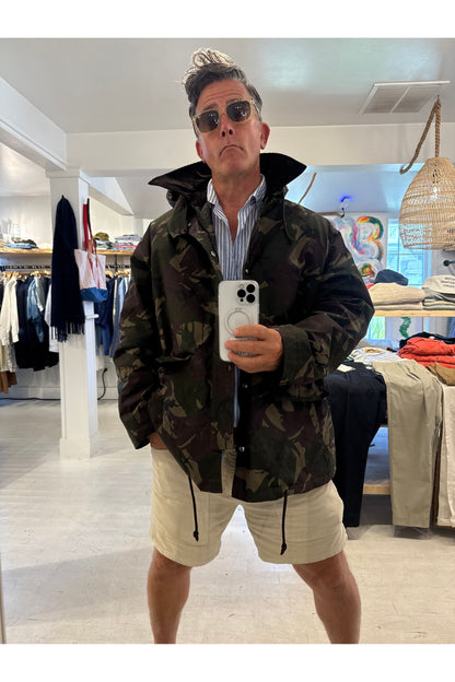 High Groove Wax Jacket - Brown Forest Camo - DUNE + SALT