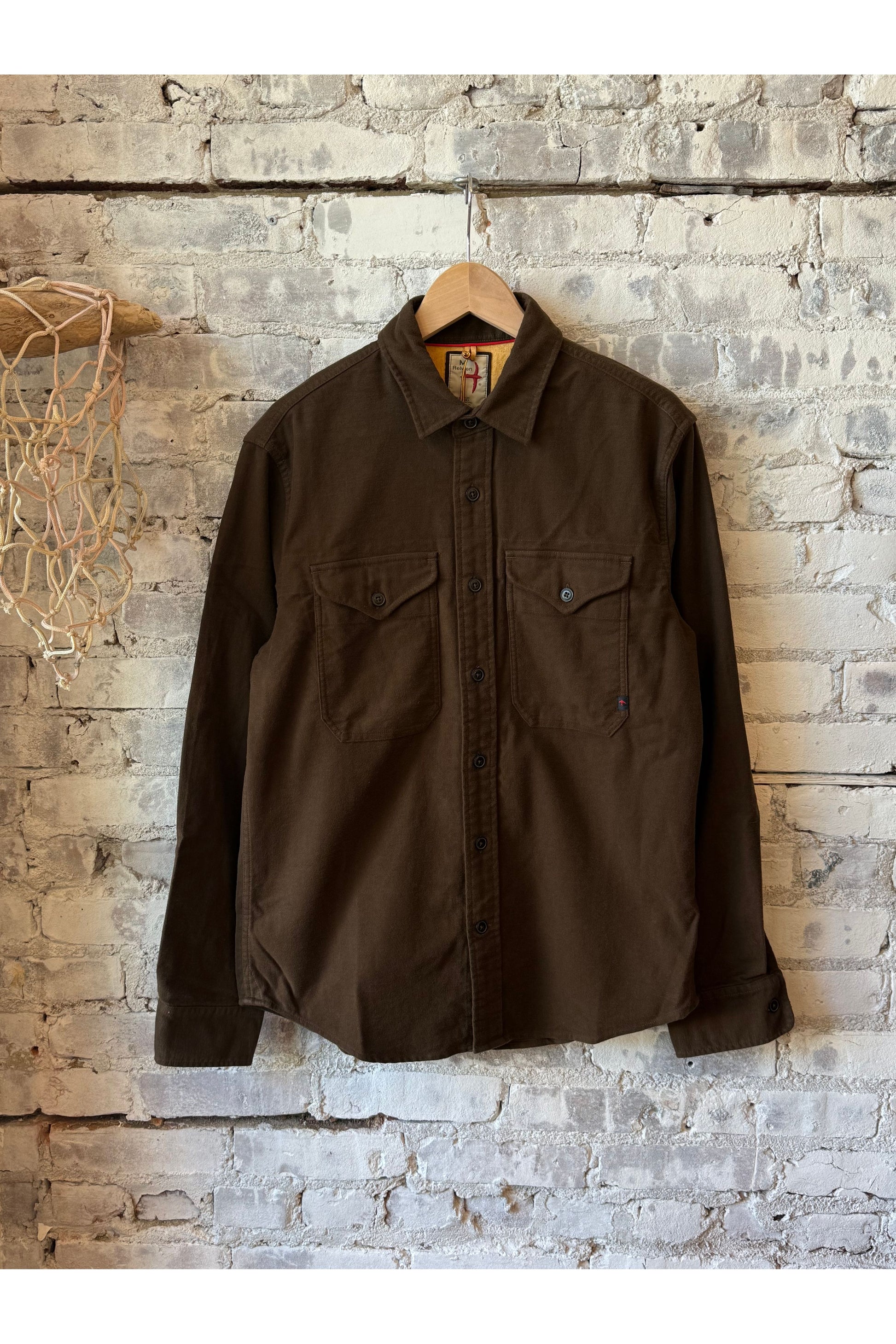 Utility Workshirt - Coffee Moleskin - DUNE + SALT