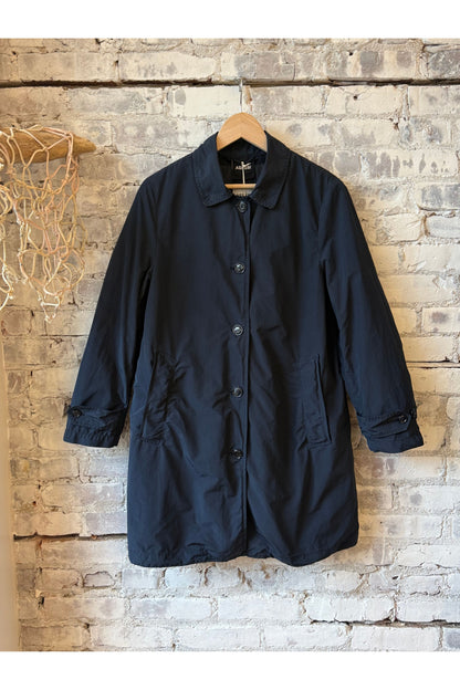 Women's 2-in-1 Garment Dyed Car Coat - Navy - DUNE + SALT