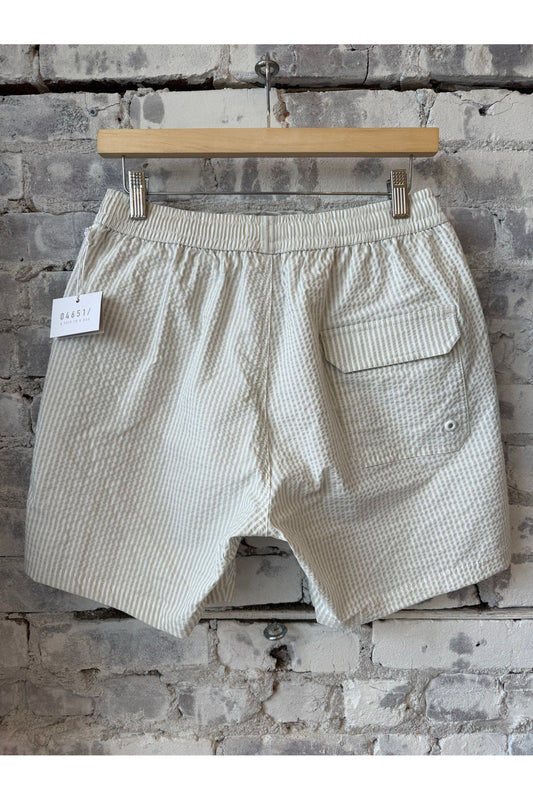 Seersucker Swim Short - Grey - DUNE + SALT