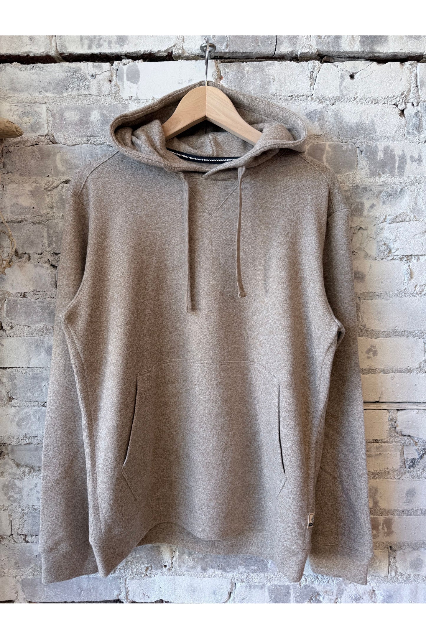 Justin Sweater Fleece Hoodie - Camel Heather - DUNE + SALT