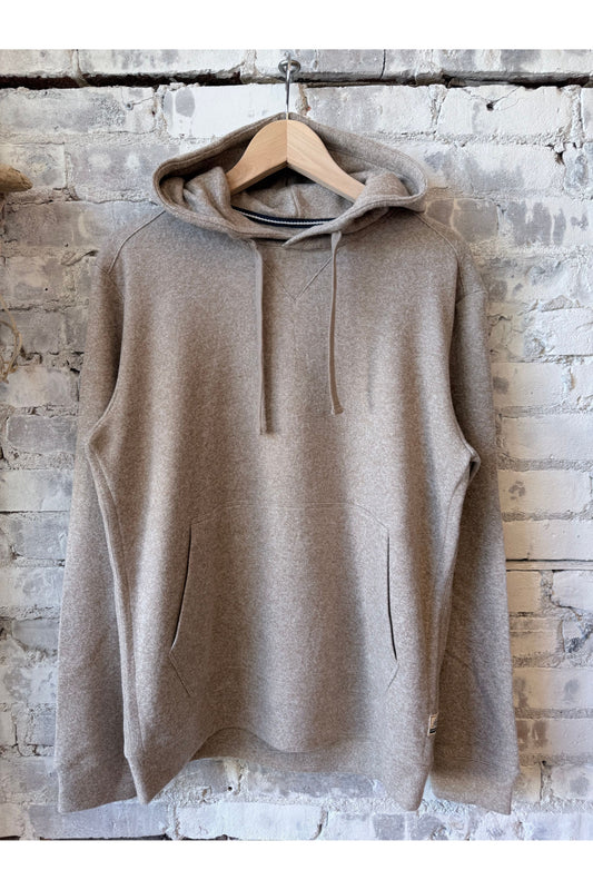 Justin Sweater Fleece Hoodie - Camel Heather - DUNE + SALT