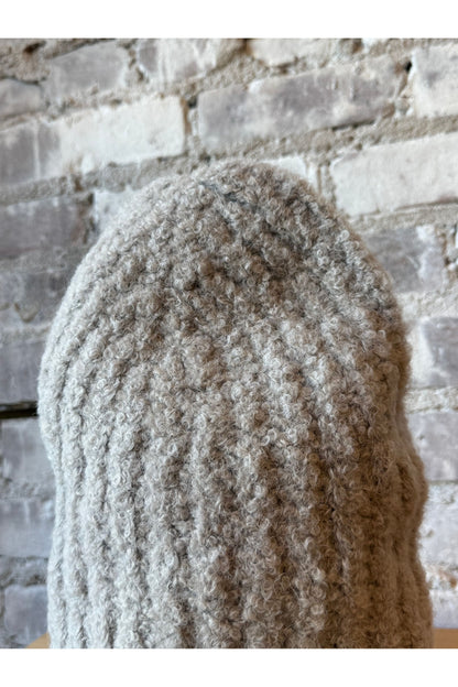 Colette Boucle Beanie - Mushroom - DUNE + SALT
