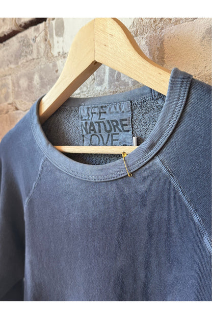 LUCKY RABBIT sweatshirt - moonshrooms blue - DUNE + SALT