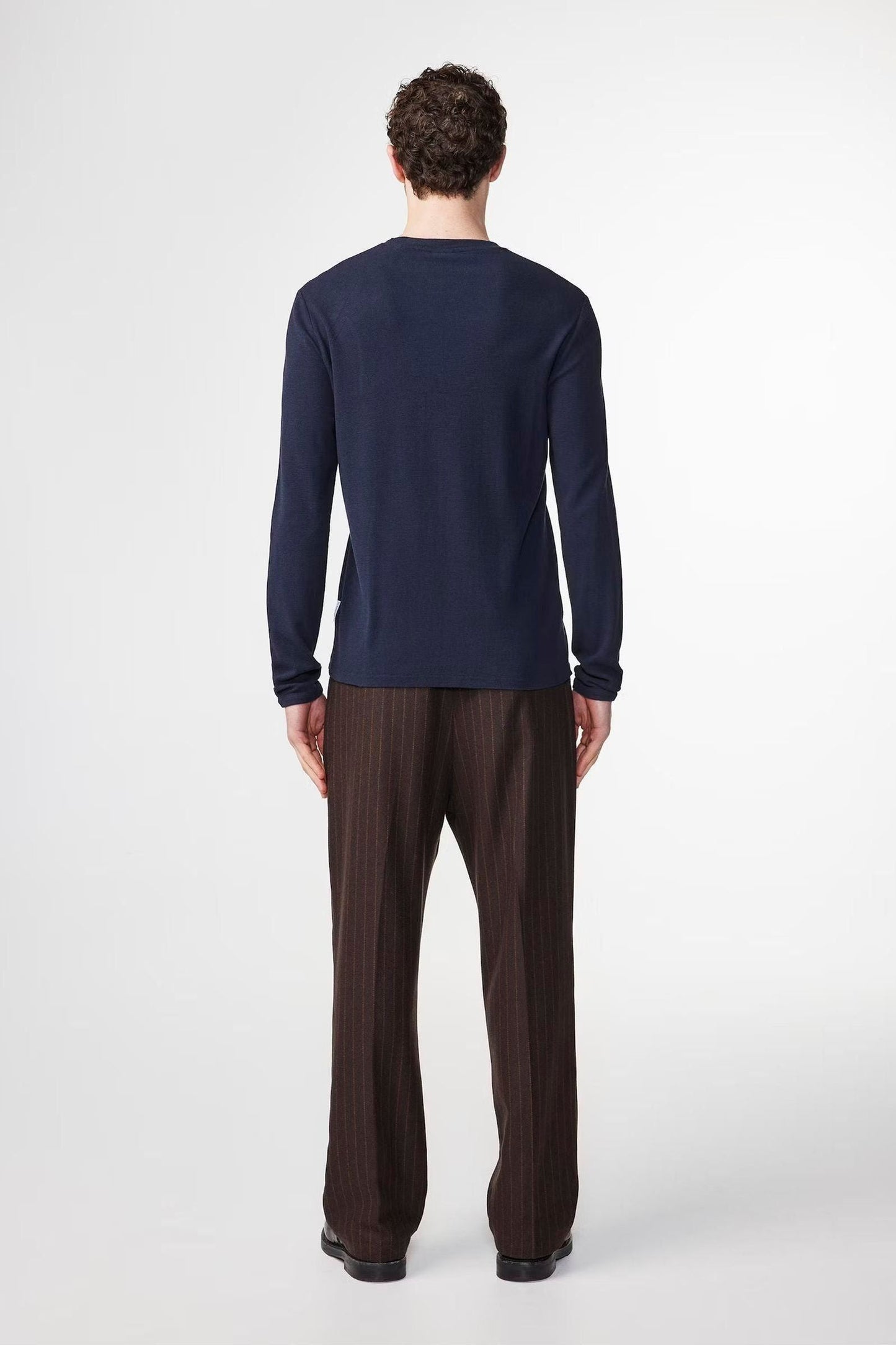 Clive Waffle Knit Tee - Navy Blue - DUNE + SALT