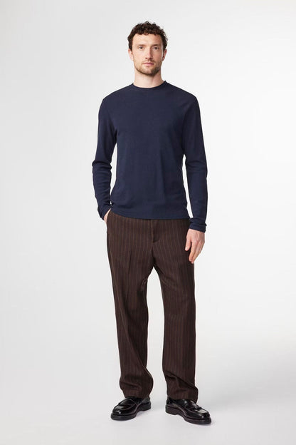 Clive Waffle Knit Tee - Navy Blue - DUNE + SALT