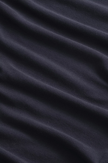 Clive Waffle Knit Tee - Navy Blue - DUNE + SALT