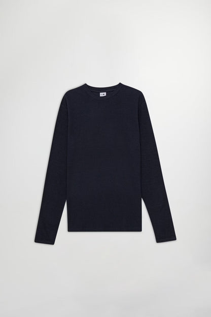 Clive Waffle Knit Tee - Navy Blue - DUNE + SALT