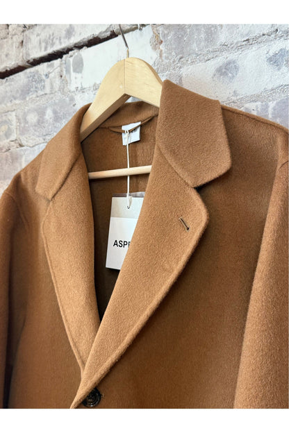 Double Faced Wool Car Coat - Camel - DUNE + SALT