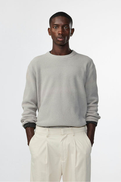 Danny Lightweight Sweater - Fog - DUNE + SALT