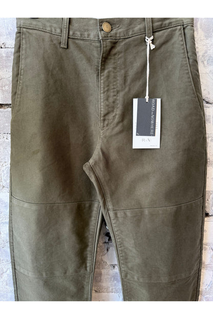 Baja Japanese Moleskin Pant - Moss - DUNE + SALT