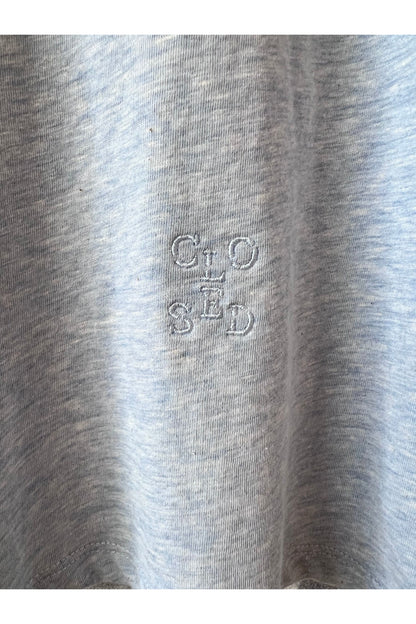 T-Shirt in Melange - Lazio Blue - DUNE + SALT