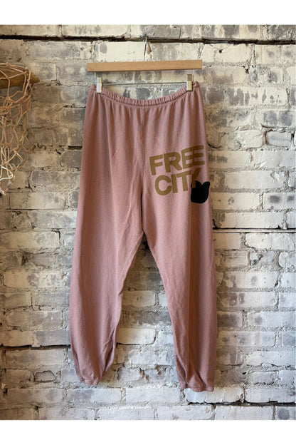 FREECITYLARGE sweatpant - ballerina golden - DUNE + SALT