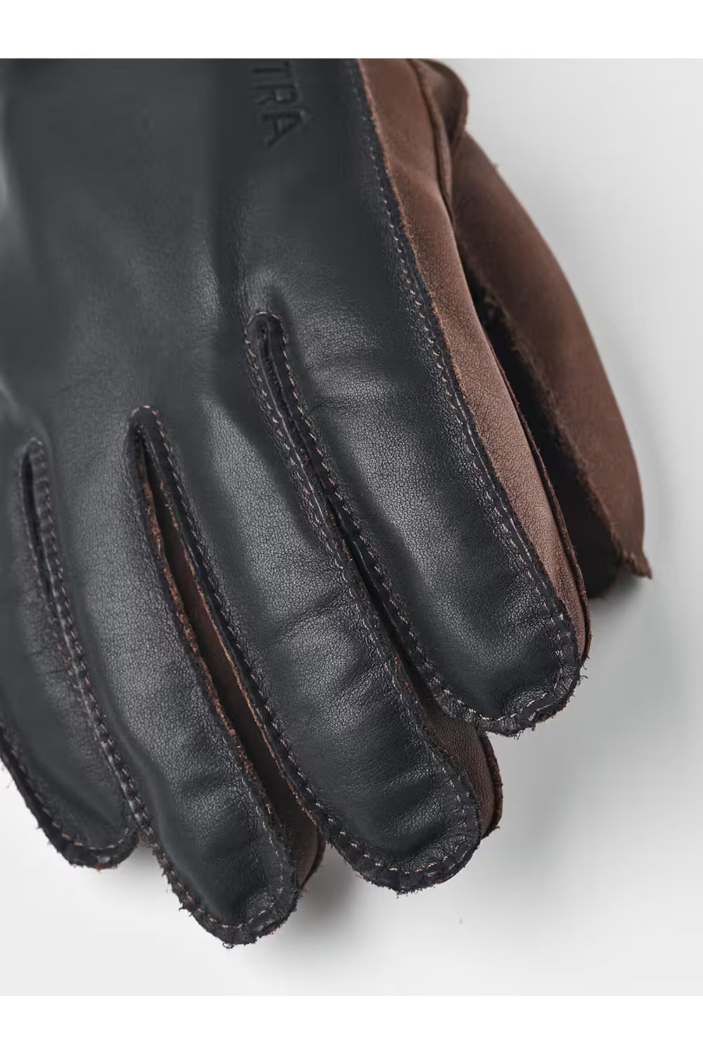 Wakayama 5-Finger Glove - Navy/Brown