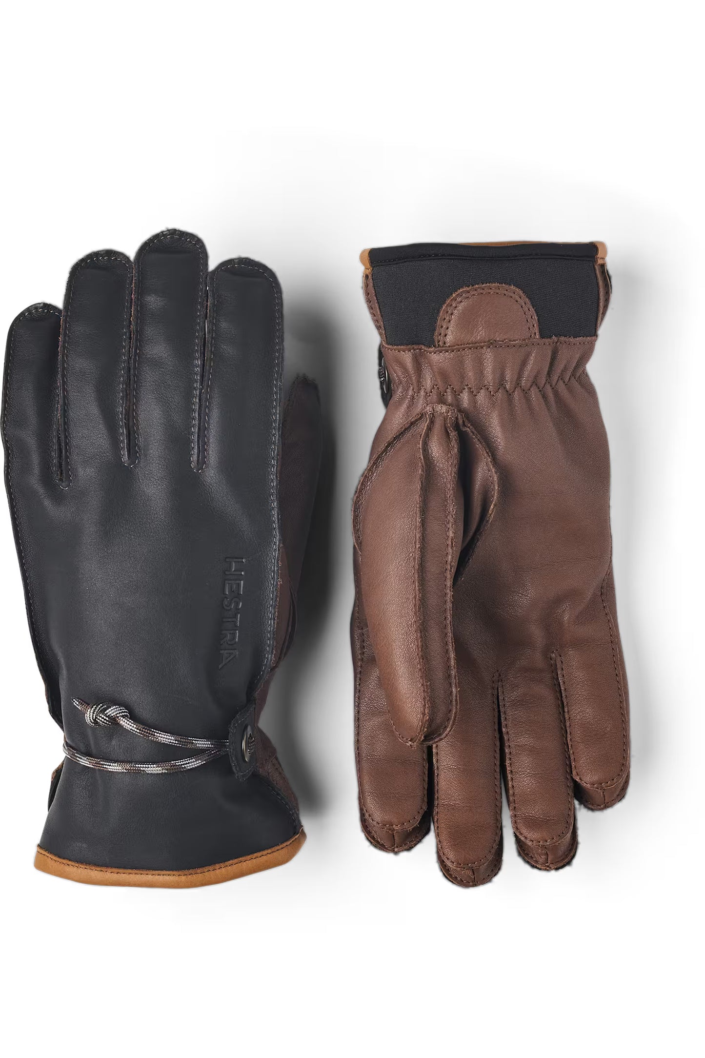 Wakayama 5-Finger Glove - Navy/Brown