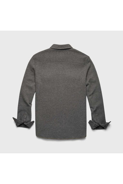 Rex Soft Knit Shirt - Charcoal Heather - DUNE + SALT