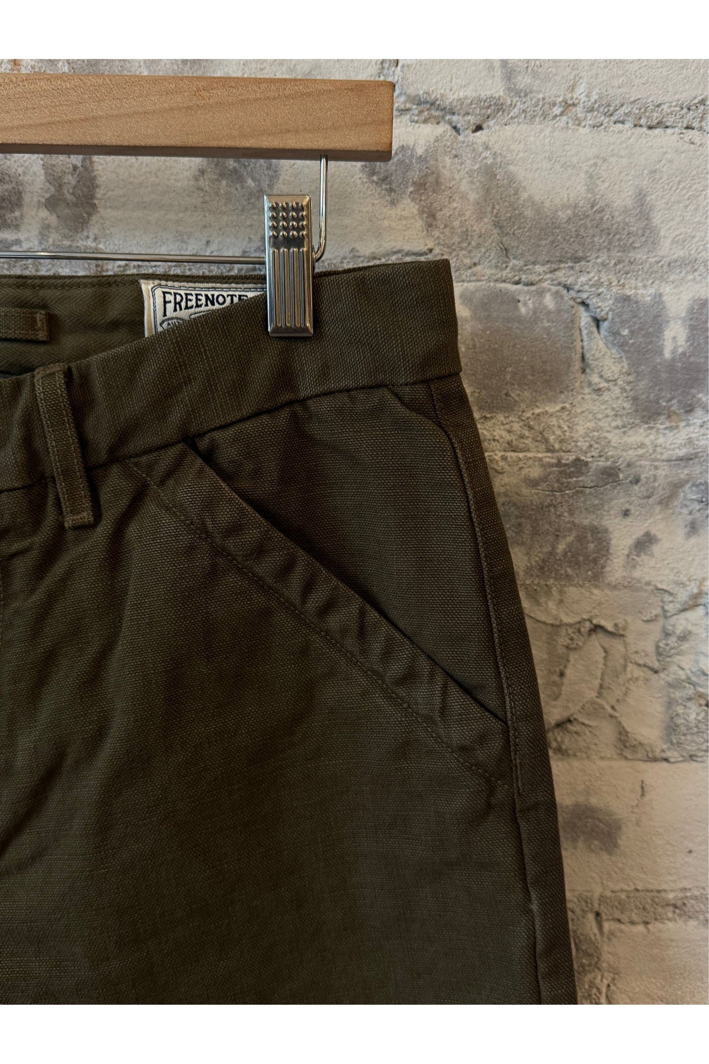 14 Ounce Slub Worker's Chino - Army Green - DUNE + SALT