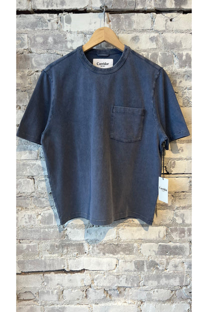 Garment Dyed Tee - Washed Navy - DUNE + SALT