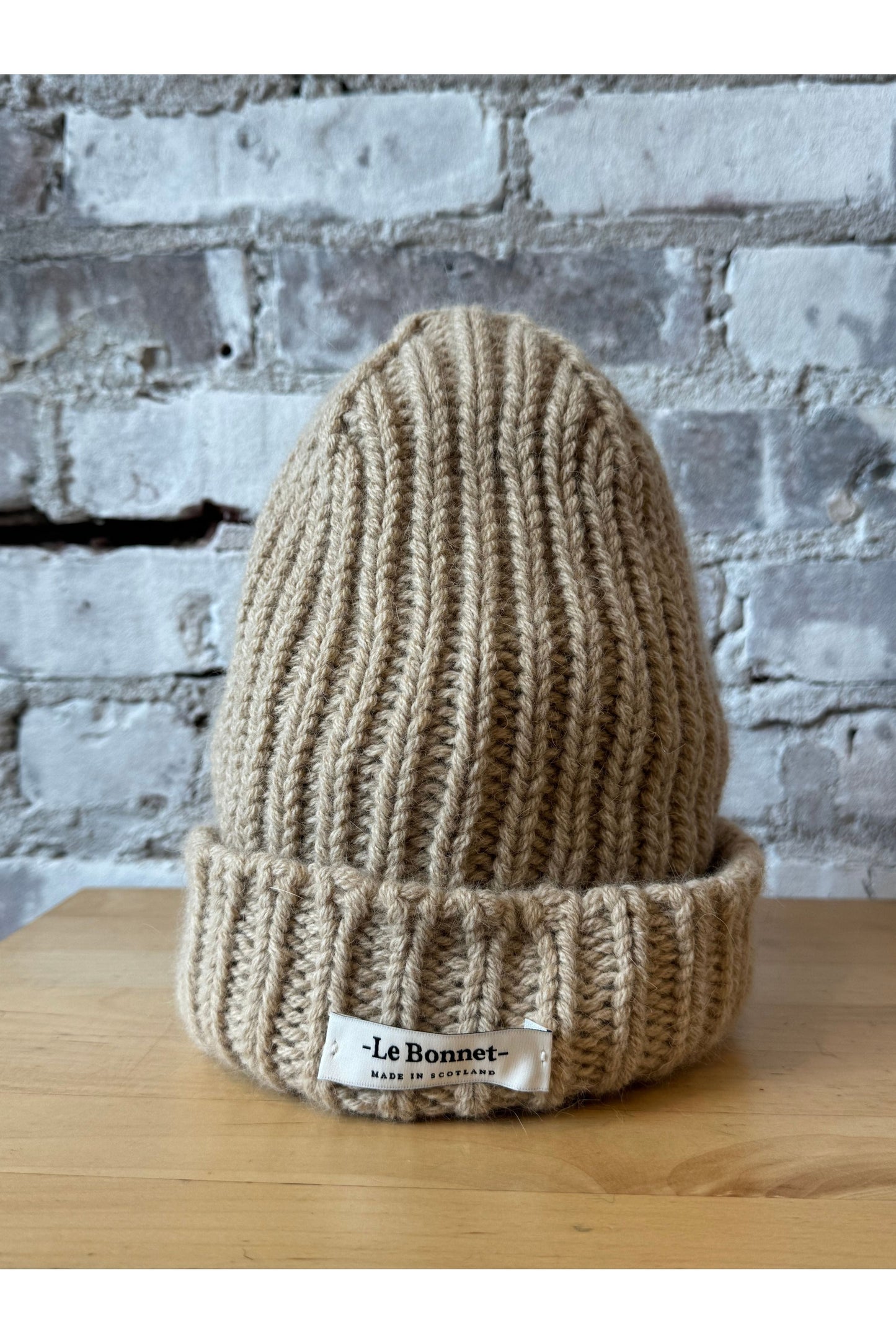 Le Bonnet Logo Beanie - Sand - DUNE + SALT