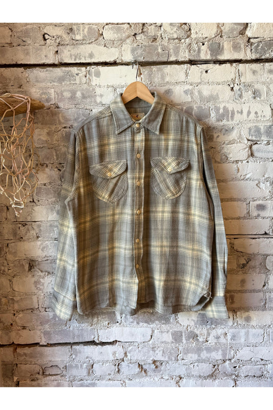 Washed Flannel Workshirt - Late Frost - DUNE + SALT
