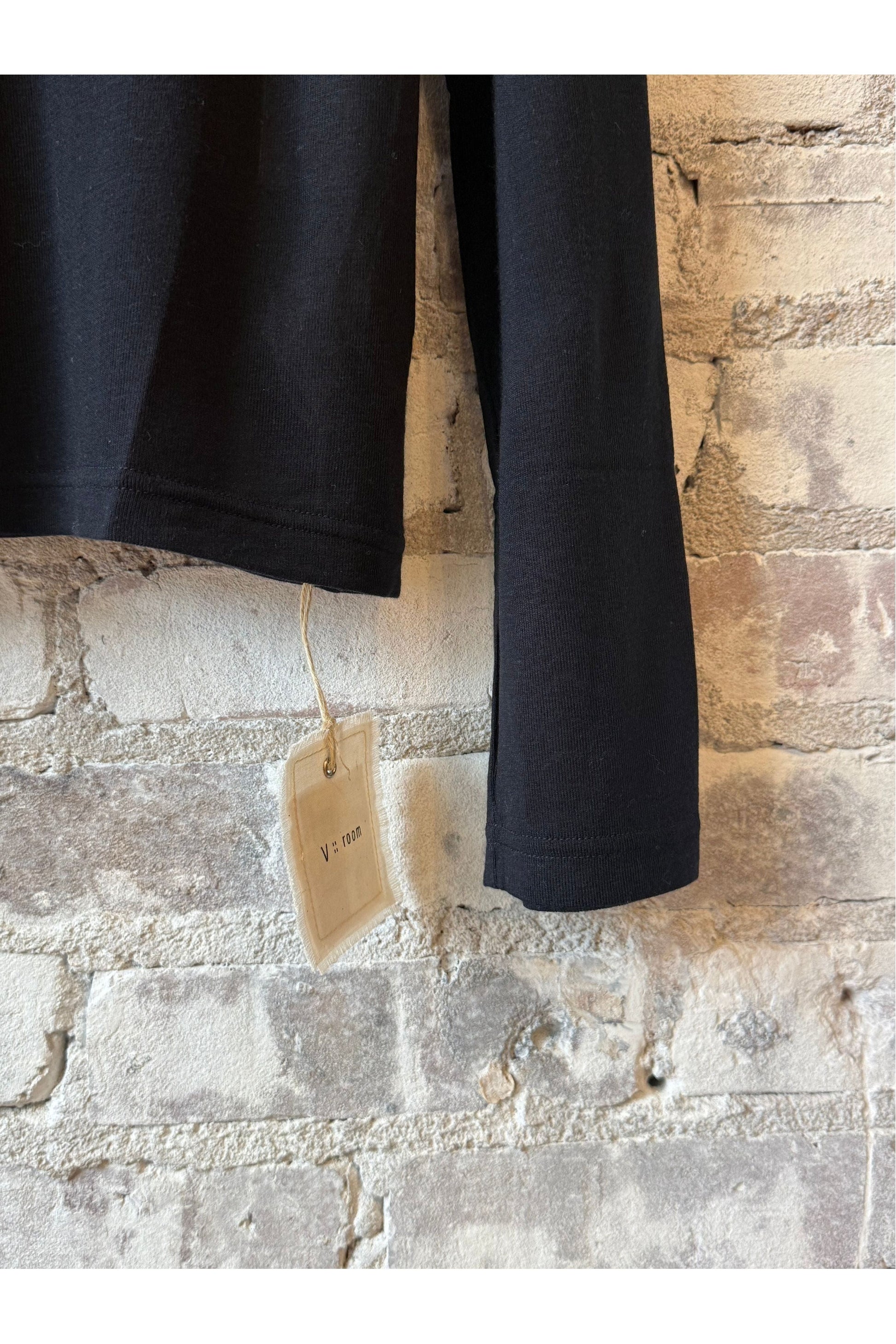 Silk/Cashmere LS Jersey Crew - Navy - DUNE + SALT